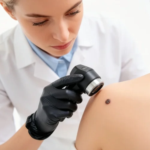 A-dermatogist-checking-patiet-back-spot